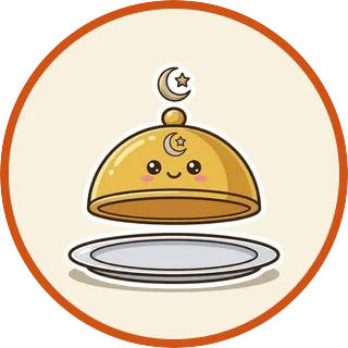 Illustration of Halal dining choices