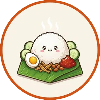 Illustration of Nasi Lemak